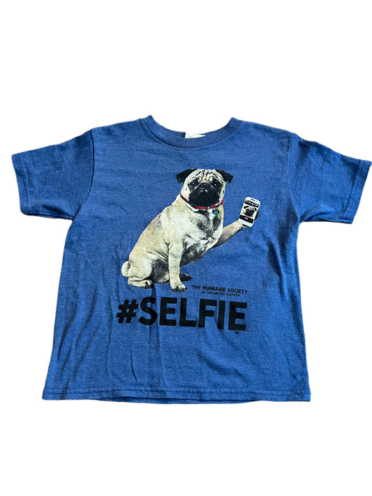 Blue pug t-shirt, 4T