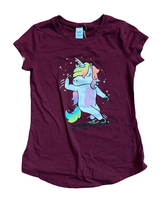 Maroon unicorn t-shirt, 6