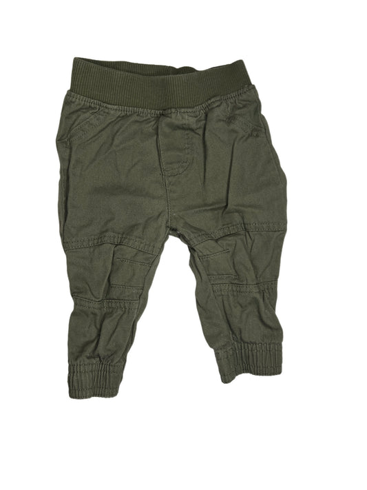 Green jogger pant, 3-6 months