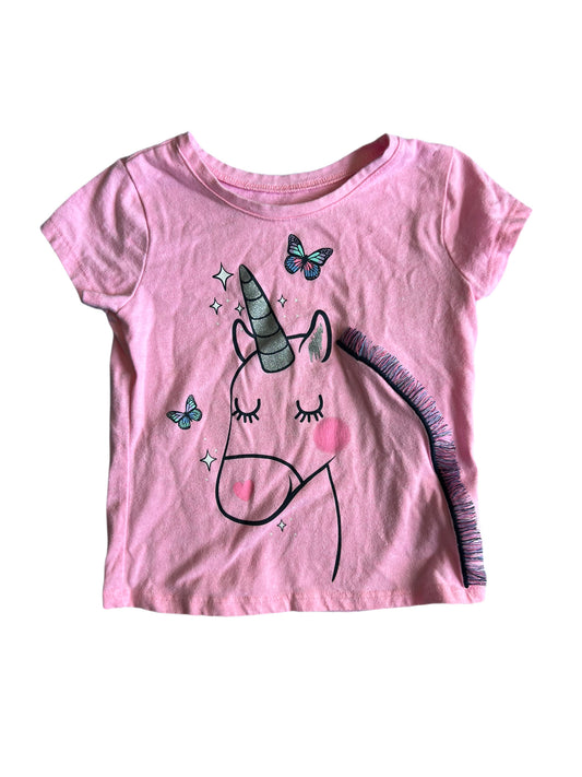 Pink unicorn t-shirt, 2T