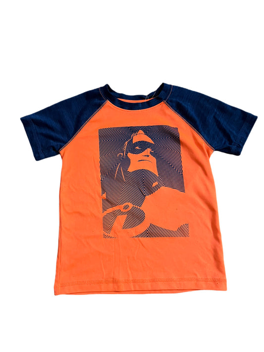 Orange and blue Incredibles t-shirt, 5T