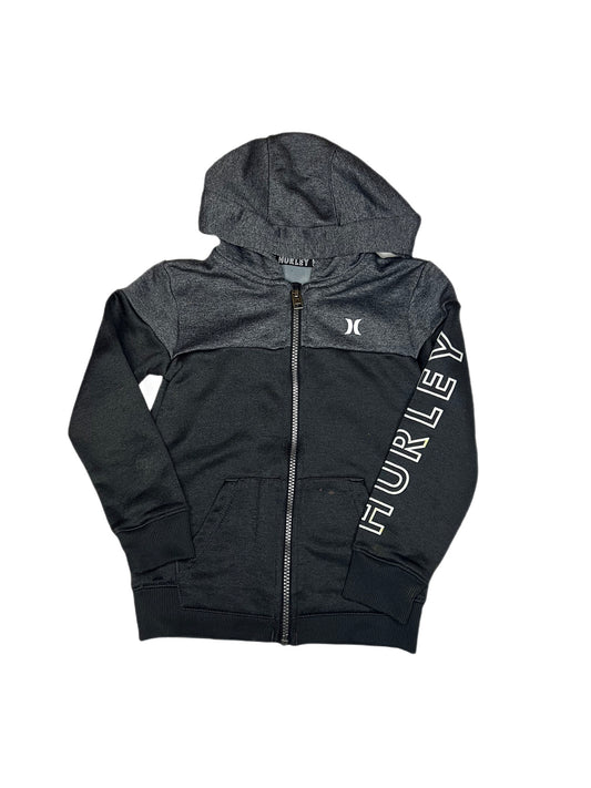 Gray zip Hurley hoodie, 5