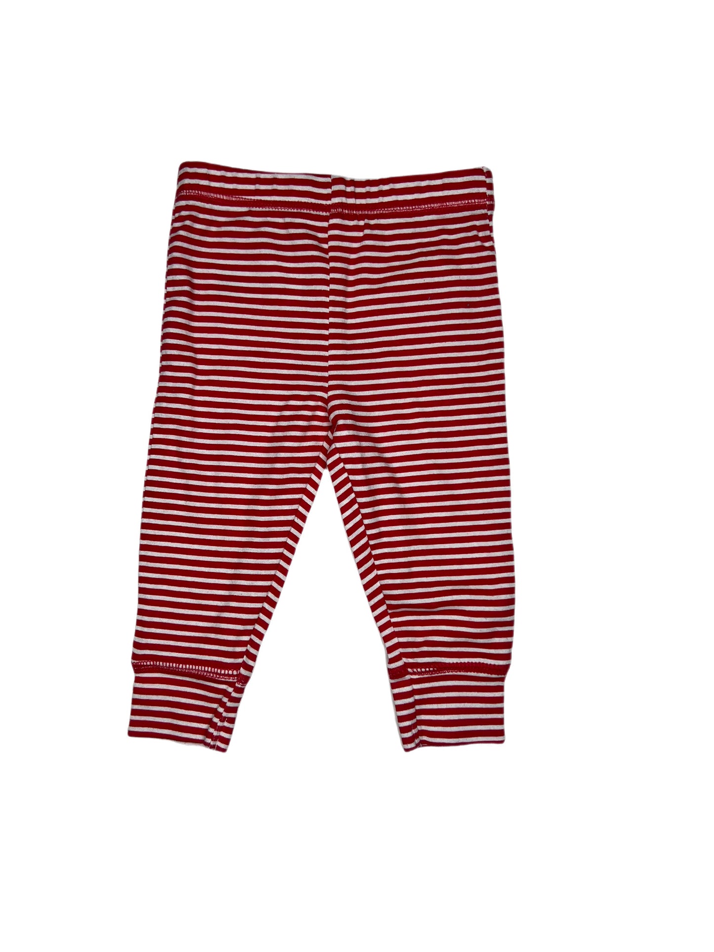 Red and white striped pant, 3-6 months