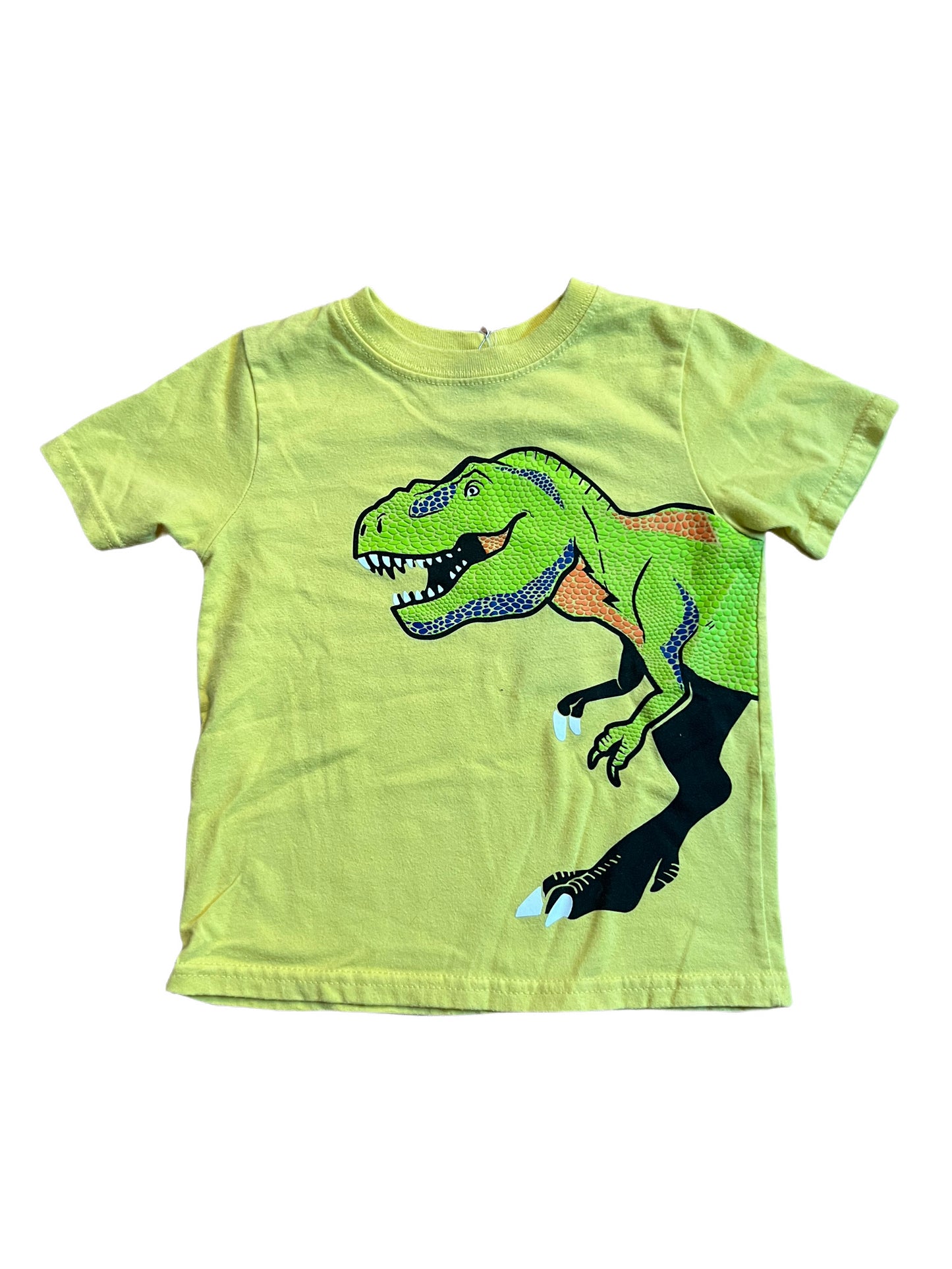 Yellow t-Rex t-shirt, 2T