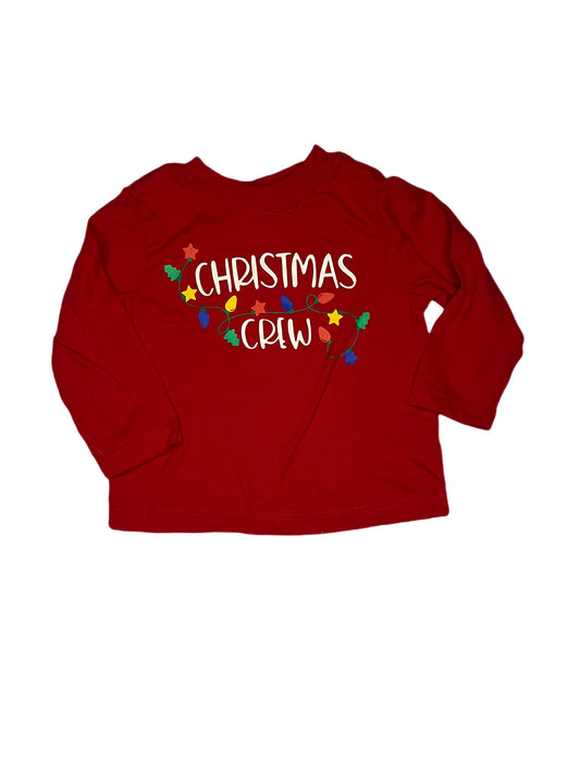 Red Christmas Crew shirt, 12 months