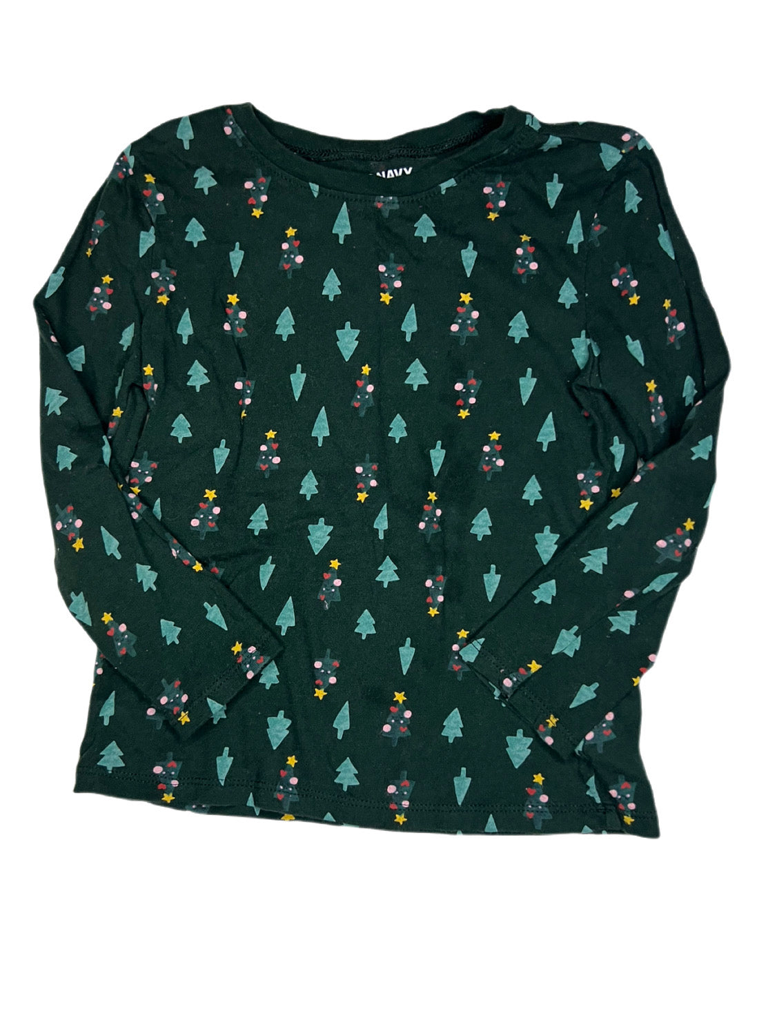 Green Christmas tree shirt, 5T